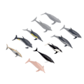 Miniatyrbild 2 av 7: 10 st Delfinmodellleksaker Barnleksak Simuleringshavsdjurfigurer Statisk Prydnad