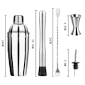 Miniatyrbild 4 av 6: Vinskakare set, rostfritt stål, shakerkopp set 6pcs 750ML