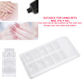 Miniatyrbild 4 av 8: 100 st olika storlekar Snabbbyggda Falska Nagelspetsar   Nagelfixering Klämma Nagelkonst Kit Set