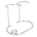 Miniatyrbild 6 av 8: Rakstativ Säkerhetsstål Modern Design Rostfri Hållbar Liten Bärbar Rakborsthållare för Toalett Silver