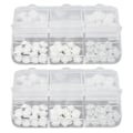 Miniatyrbild 4 av 7: 2 Ask Nail Art Dekorationer Delikat Kompakt Vit Ros Kamelia Nail Art Strass för Flickor