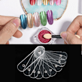 Miniatyrbild 5 av 8: 10 st Nail Art Akrylremsor Display Transparent Manikyr DIY Nagelsalong Tillbehör 10 st