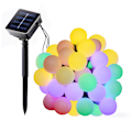 Miniatyrbild 3 av 3: Led färgad lampa frostad liten vit boll julfestival utomhus innergård dekoration batteri box ljus White 6M40led Battery