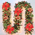 Miniatyrbild 1 av 9: Julkrans2,7 m, ljus julkrans, LED utomhus batteridriven krans till jul 1