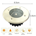 Miniatyrbild 4 av 4: Solcellsdriven LED-gräsmatta lampa marklampa vattentät landskapsbelysning 1 st