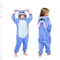 Miniatyrbild 4 av 5: Flanellpyjamas, förtjockade för både män och kvinnor, barnsliga djur, ekorrar, tecknade jumpsuit-pyjamas, hemmakläder, Stitch-fladdermöss Chipmunks 100cm