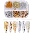Miniatyrbild 1 av 6: 3 st Nail Glitter Magic Mirror Aurora Iridescent Puder Pärlpuder 7