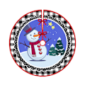 Miniatyrbild 9 av 10: Jul-Tree Skirt Semesterdekoration Printed Trädbottendekoration Party Jul Qj Tree Skirt-4 90cm