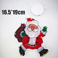 Miniatyrbild 5 av 10: LED-julkulor med tecknade motiv, fönster-sugkoppslampa, julstämningsbelysning, färgade lampor Small Five-Pointed Star