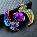 Miniatyrbild 6 av 9: Metallisk Färgglad Legering Fingertopp Gyro Fingerrotation Användbar Verktyg för Tryckreducering Colorful Shuriken 139