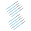 Miniatyrbild 3 av 8: 2-pack Dubbla Spetsar Nagelkonst Punktpenna Silikonhuvud Nagelkonst Skulptur Polish Carving Pen