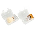 Miniatyrbild 1 av 8: 2-pack Löspuder Foundation Borst Set med Transparent Bas Syntetisk Mjuk Fluffig Blandningsborste