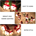 Miniatyrbild 5 av 9: LED Snowman String Light Julgran String Lamp 2m 10LED
