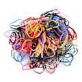 Miniatyrbild 4 av 8: Gummiband Färgade Hög Elasticitet Starkt Hårslinga Engångs Små Gummiband