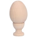 Miniatyrbild 1 av 7: Omålade Träpåskägg Falska Artificiella Ägg med Äggkoppshållare för DIY Dekoration CraftEgg Färg Ellipse