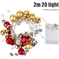 Miniatyrbild 2 av 7: Julgrankotte ljusslingor 2 meter 20 LED