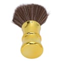 Miniatyrbild 4 av 7: Barber Halsdammborste Mjukt Hår Elektropläterad Process Barberborste Halsdammborste för Frisörsalong Guld