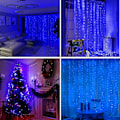 Miniatyrbild 8 av 10: LED-ljus? 3 x 3m, 300 LED Light Loop 8 Mode, USB Light Loop Gardin med fjärrkontroll, jul Warm White