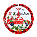 Miniatyrbild 1 av 10: Jul-Tree Skirt Semesterdekoration Printed Trädbottendekoration Party Jul Qj Tree Skirt-13 90cm