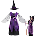 Miniatyrbild 1 av 8: Halloween Häxa Kostym Fancy Dress Up Accessoarer