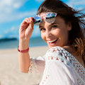 Miniatyrbild 5 av 8: Smartwatchband i Läder, Röd, Bekväm, Justerbar, Ersättningsdel för Watch FIT2