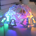 Miniatyrbild 9 av 10: Jul Antik Dekoration Liten Belysningskedja Led Trä Pendel Julgranslampa String Belysningskedja Warm White Christmas Tree 3M20led
