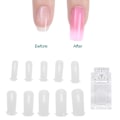 Miniatyrbild 7 av 8: 100 st olika storlekar Snabbbyggda Falska Nagelspetsar   Nagelfixering Klämma Nagelkonst Kit Set