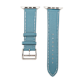 Miniatyrbild 1 av 7: Smartwatchband, Armband i Läder, Smartwatchtillbehör för IOS Watch Series SE 8 7 6 5 4 3 2 1 42mm 44mm 45mm Blå