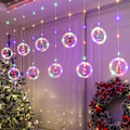 Miniatyrbild 1 av 4: Christmas String Light LED färgad lampa rum Visa fönster dekoration Wishing Color USB