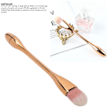 Miniatyrbild 6 av 8: Nageldammborste Mjuk Fiber Delikat Beröring Hudvänlig Utsökt Multifunktionell Borste för Makeup Mask Roséguld