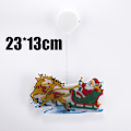 Miniatyrbild 10 av 10: LED-julkulor med tecknade motiv, fönster-sugkoppslampa, julstämningsbelysning, färgade lampor Small Five-Pointed Star