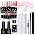 Miniatyrbild 1 av 2: Nagelgelset nagelkit polygelkit #04