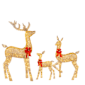 Miniatyrbild 4 av 4: Christmas Deer Lighting Gott Nytt År Trädgård Jul Glödande Deer Small Size with Light