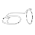 Miniatyrbild 5 av 7: Nagelkonst Fingernagelringar Unika Snygga Kvinnors Fingernagelöverdrag Ring Dekoration Smycken Present Silver