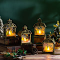 Miniatyrbild 3 av 10: Juldekorationer Retro Bärbar Liten Nattlampa Led Prydnadsföremål Julgransprydnader White-Christmas Tree