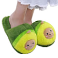 Miniatyrbild 1 av 6: Avocadotofflor Frukt Plyschtofflor Halksäkra Hållbara Snygga Hemtofflor Vinter Inomhus Varma Tofflor