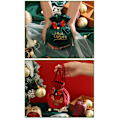Miniatyrbild 7 av 8: Julklappspåse Juläpple Sammetspåse Julafton Godislåda Julafton Frukt Flanell Dragsko Dark Green-Style 1