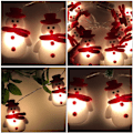 Miniatyrbild 8 av 9: LED Snowman String Light Julgran String Lamp 2m 10LED