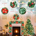 Miniatyrbild 3 av 9: Julkrans2,7 m, ljus julkrans, LED utomhus batteridriven krans till jul 1