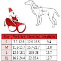 Miniatyrbild 7 av 7: Hund Santa Claus-dräkt Julhundkläder Santa Claus