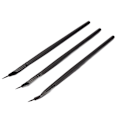 Miniatyrbild 1 av 3: 3 st Eyeliner-borste med böjd spets Professionell Makeup Ultrafin Vinklad Gel Eyeliner-borste Kosmetisk Verktyg