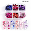 Miniatyrbild 1 av 6: 3 st Nail Glitter Magic Mirror Aurora Iridescent Puder Pärlpuder 18