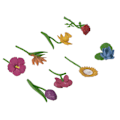 Miniatyrbild 4 av 6: 8 st Simuleringsväxter Leksak Färgglada PVC Simuleringsblommor Modell Växt Sandlåda Dekoration Tidig Utbildningsmodell Leksaker