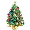 Miniatyrbild 2 av 7: Litet Mini Julgran Set 45cm 1.5 M Juldekorationer 3