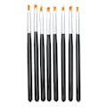 Miniatyrbild 1 av 8: 8-pack nagelkonstpenselset - Blommönster, målning, kronblad, gradientpenna, manikyrverktyg