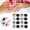 Miniatyrbild 6 av 8: 8 st Nail Sequins DIY Nagelsmycke Dekoration Glittrande Sequins Tillbehör för Nagelsalong