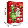 Miniatyrbild 2 av 5: Grinch Blind Box 24 Dagar Glinki Elk Akryl Blind Box Jul Blind Box Hänge Type C