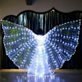 Miniatyrbild 1 av 5: DASNTERED LED Isis-vingar, magedans LED änglavingar, 360 graders LED-rekvisita full sväng white