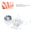 Miniatyrbild 8 av 8: 8 st Nail Sequins DIY Nagelsmycke Dekoration Glittrande Sequins Tillbehör för Nagelsalong