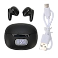 Miniatyrbild 1 av 8: Bluetooth-hörlurar Multifunktion HiFi Stereo Ljud Brusreducering Trådlösa Sport Hörlurar med LED Digital Display Svart